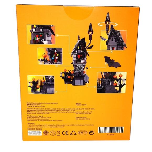 Horror Halloween Pumpkin King Night & Before Christmas 2 Box Building Set Toys - Picture 5 of 5